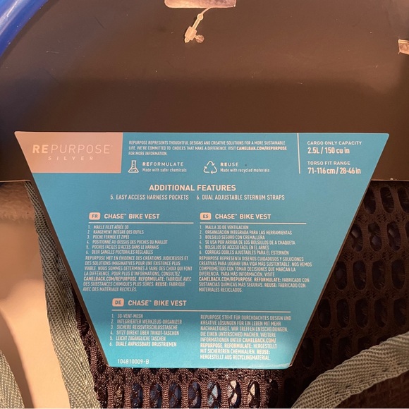 CamelBak Chase Hydration Pack - Teal and Black - Picture 5 of 5